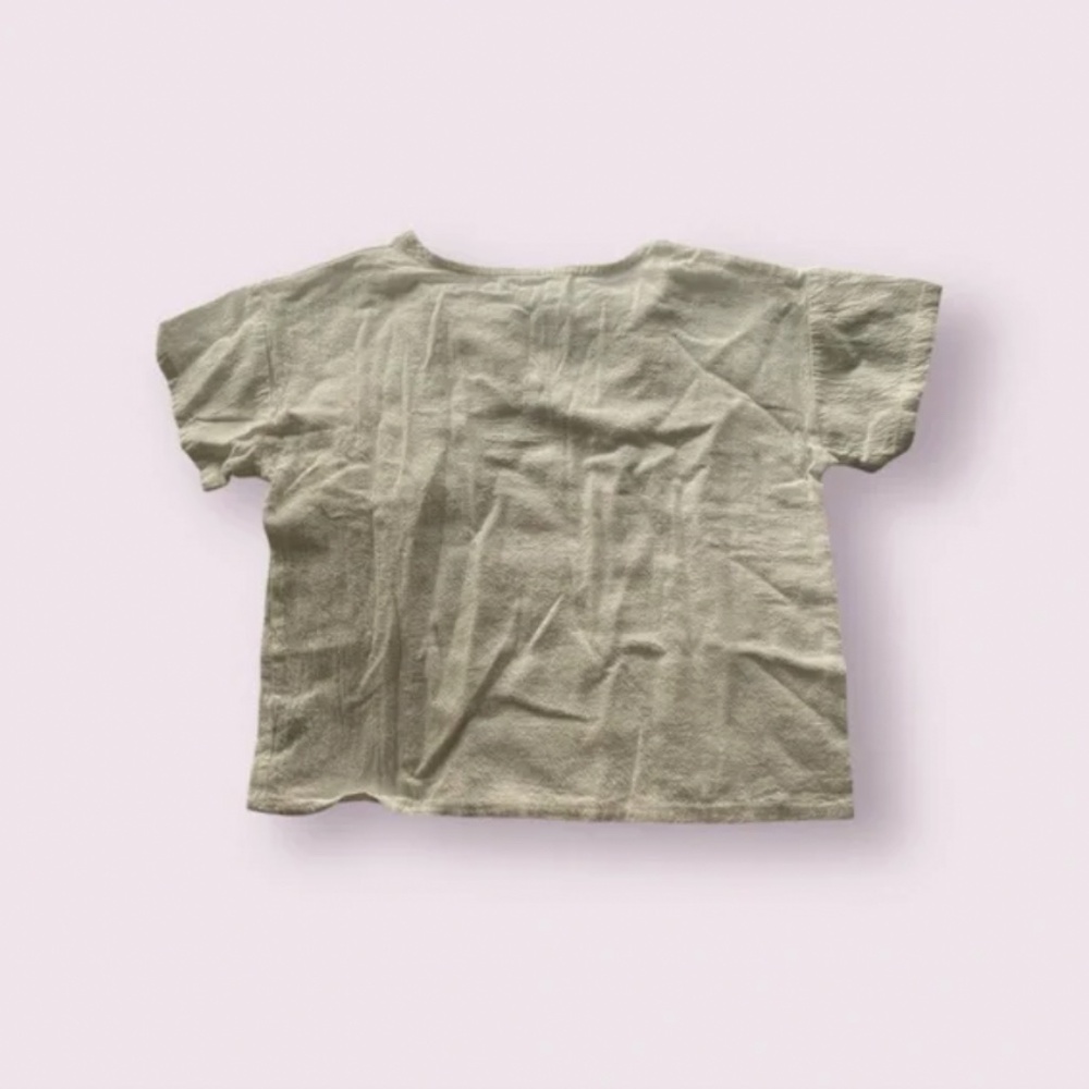 Baby White Tunic Pocket Tee